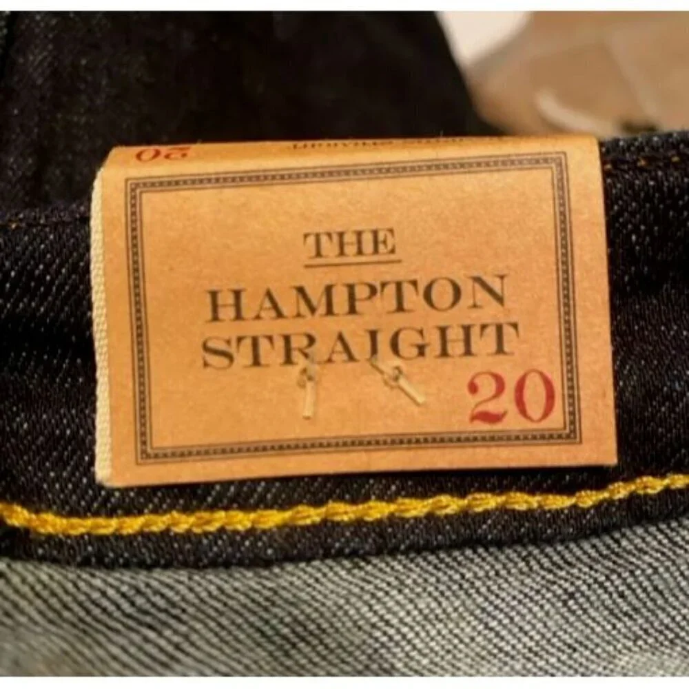 NEW Polo Ralph Lauren Boy Sz 20 Hampton Straight Stretch Jeans Dark Wash Classic